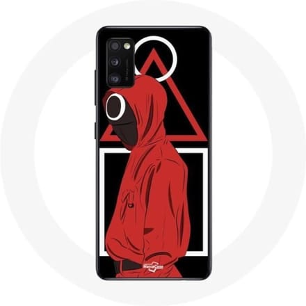 Coque - Samsung - Galaxy A41 - Souple - Noir - Squid Game - Symboles zwart