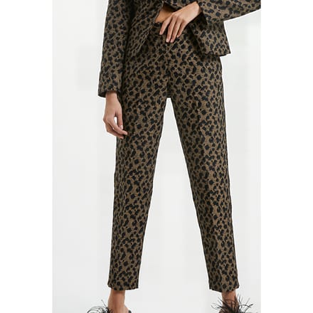 French Connection Estella Jacquard Trousers Black Größe: 10 | Straight Jeans Outlet | Damen | Schwarz