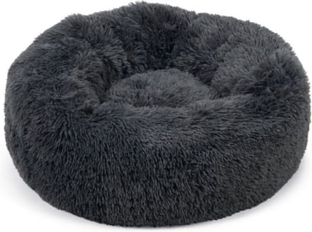 Beeztees Yali - Hondenmand - Pluche - Fluffy - Grijs - Diam. 70 cm