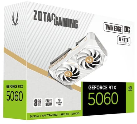 Zotac Twin Edge OC Serie - Grafische Kaart - 8 GB GDDR7 - Actieve Koeling - Wit