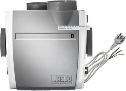 Vasco Basic RF LE ventilatieunit exclusief schakelaar