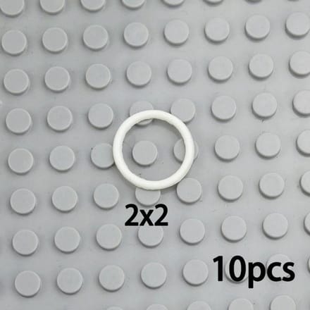 MOC Technisch Elastiek 2x2 3x3 4x4 5x5 EV3 Compatibel 85543 85544 85545 85546 Elastische Band Bakstenen Onderdelen Educatief Speelgoed gray