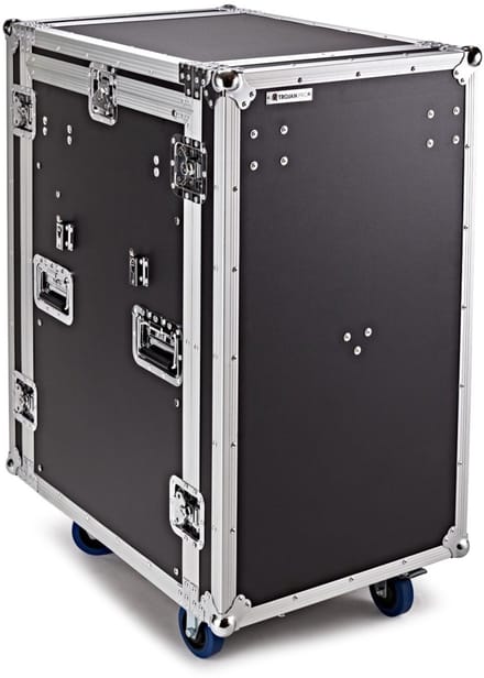 Trojan Pro 16U Heavy-Duty Pop-Up Mixer Rack Flight Case