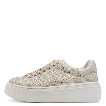 Tamaris dames sneaker 1-23795-46-179 dames lage glitter beige