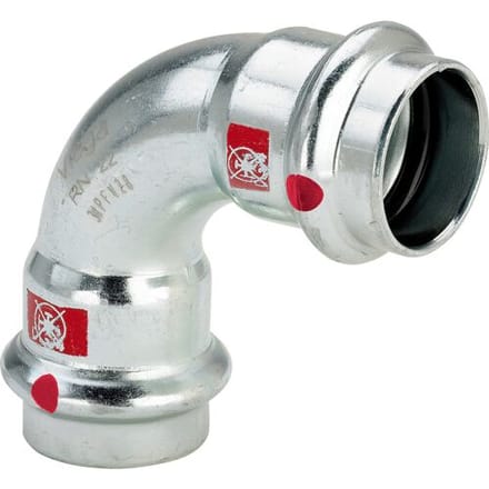Viega Prestabo 1116 staal pers bocht 90deg 28mm