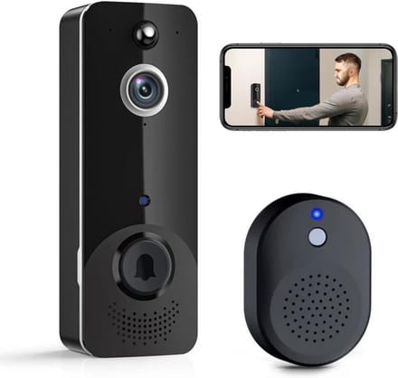 White-Label® Deurbellen met Camera - Video Deurbel - Draadloos - Full HD