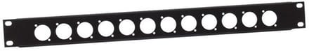 Adam Hall 877213 paneel voor 12 XLR aansluitingen 1U