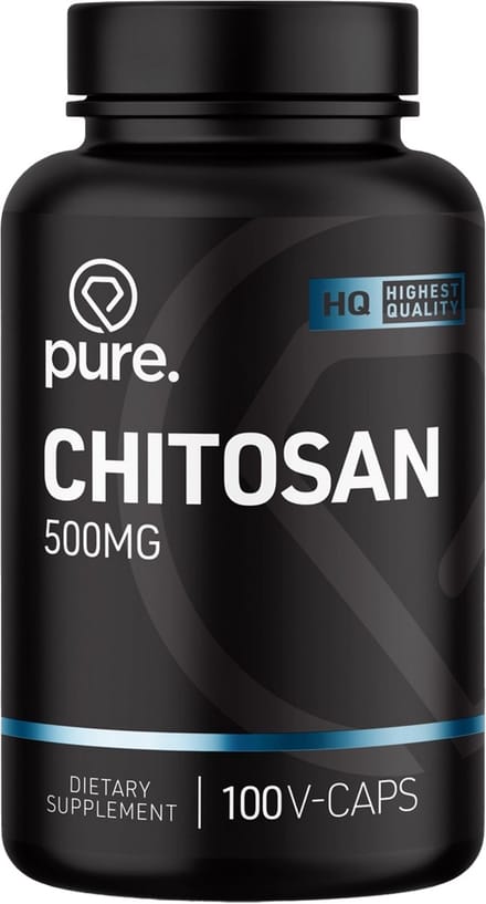 Pure. - Chitosan - 100 vegan capsules - hoog gedoseerd – cholesterolgehalten