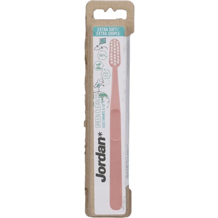 Jordan - Tandenborstel Extra Soft - Green Clean - 5/10 jaar - Blauw