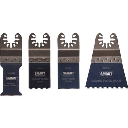 SMART Blades Multitool Zaagbladen Set - Voor Oscillerende Multitools - 4-Delig