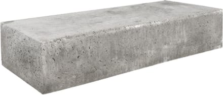 Traptrede massief grijs 100 x 37 x 15 cm prijs per stuk Gardenlux