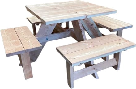 Rockwood® Picknicktafel Vierkant Douglas 1.00m