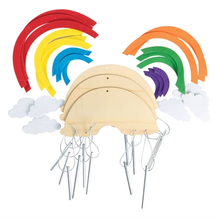 Colorations knutselset windgong regenboog - creatieve set voor kinderen.