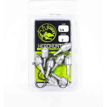 Tackle Tactics TT Head Hunter Jig Head 1/4 oz 2 8/verpakking (1227) black