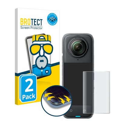BROTECT - Screenprotector voor Insta360 X4 - Folie Beschermfolie matte volledig dekking 2 Stuks