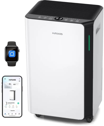 Archi Draagbare Luchtontvochtiger – Ventilatie - 20L Per Dag – 4,5L – Appbediening – 3 Modi – Afvoerslang – Wit