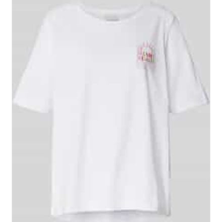 T-shirt met statementstitching