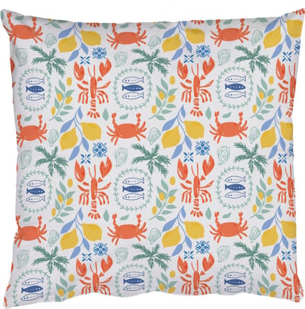 Sierkussens - Kussentjes Woonkamer - 60x60 cm - Zee - Sfeer - Citroen - Vis