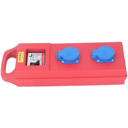 Distributeur d'alimentation de chantier 2 prises étanche portable compact Boîte de distribution d'alimentation 200-250V