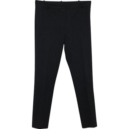 Joseph Gab Stretch Pinstripe Broek in Zwarte Viscose
