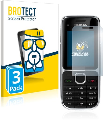 Screenprotector 3 Stuks voor Nokia C2-01 Beschermglas transparant