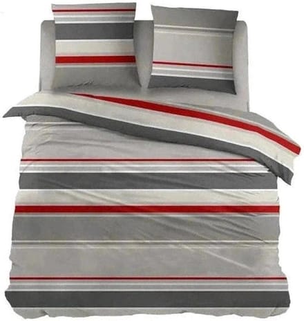 Sleepnight Lakenset Katoen Basha Rood - 240 x 300 cm + 2 kussenslopen - [Rood]