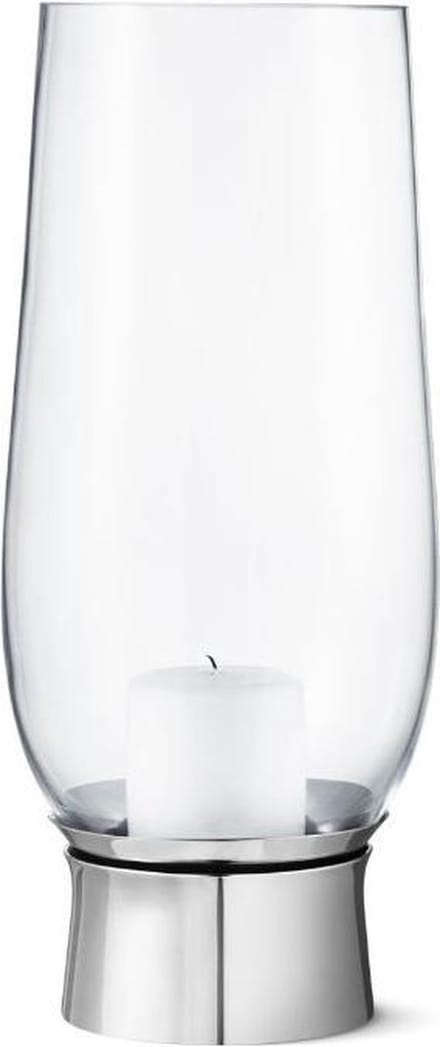 Georg Jensen Kandelaar Lumis Hurricane 33 X 17 Cm Rvs Zilver