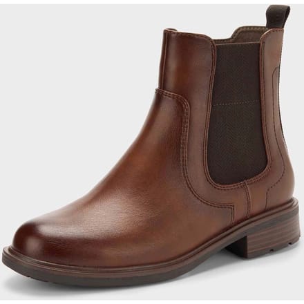 Chelsea-boots met ritssluiting - bruin - Gr. 40 van Goldner Fashion