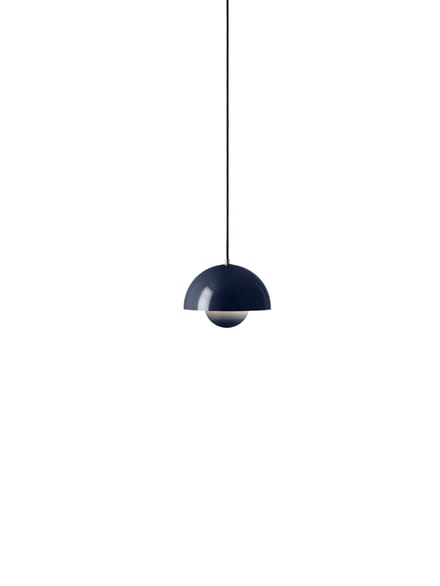 &Tradition Verner Panton Flowerpot VP1 hanglamp steel blue