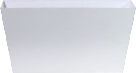Bloembak Balkonbak Tubus Case 40x22x20cm WIT Prosperplast / 2 STUKS ! /