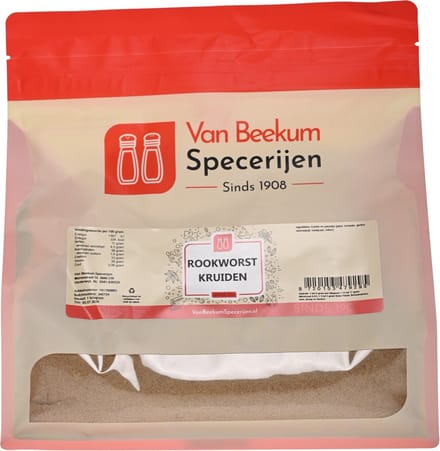 Van Beekum Specerijen - Rookworst Kruiden - 1 KG (hersluitbare stazak)