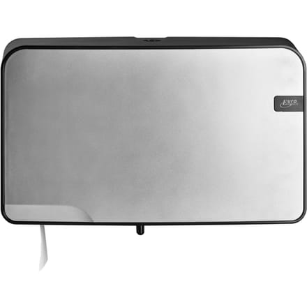 Toiletpapierdispenser Quartzline Q5 jumbo klein duo zilver 441097