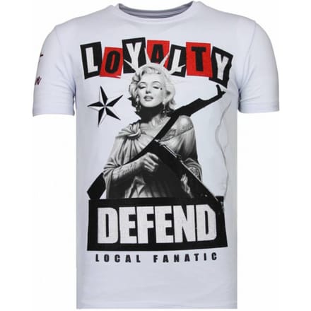 Local Fanatic Loyalty marilyn rhinestone t-shirt