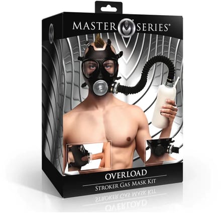 Gasmaskerset - Overload - Stroker - Zwart - Gas Masker Set Voor Ademspel