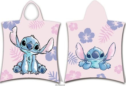 Disney Lilo & Stitch Poncho, Flower - 50 x 115 cm - Katoen