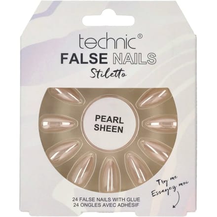 Technic False Nails Stiletto Pearl Sheen 1 st
