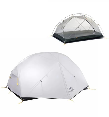 Naturehike Mongar 2 tent - lichtgewicht 2-persoons koepeltent - inclusief grondzeil