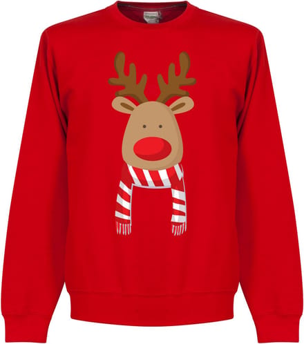 Christmas Reindeer Scarf Sweater - XL