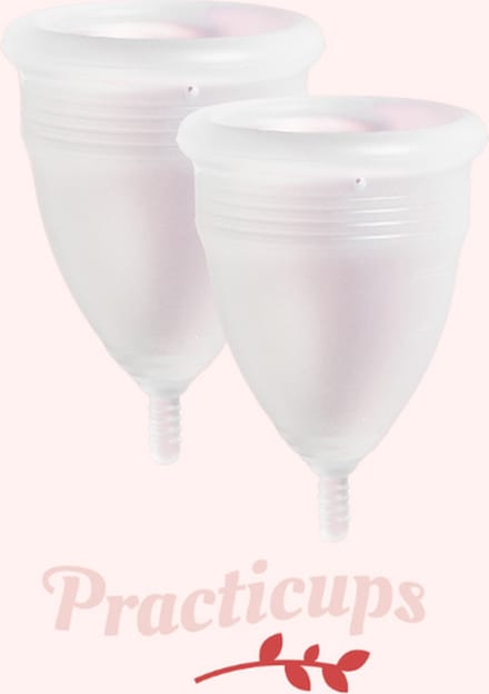 Practicups Herbruikbare Menstruatiecup - 2 stuks