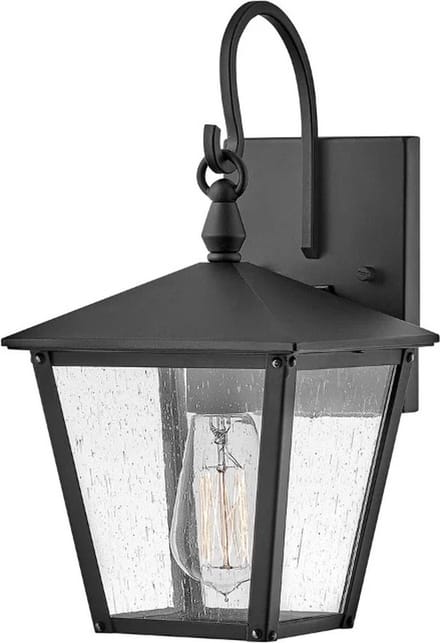 Hinkley LED Wand Buitenlamp Huntersfield | 1X E27 Max 60W | IP44 | Dimbaar | Black