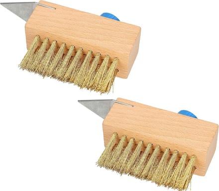 Set van 2 voegenborstels 40 mm met stalen borstels