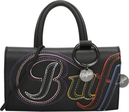 BUFFALO Portemonnee Muse On String Crossbody Bag Neo Black Zwart
