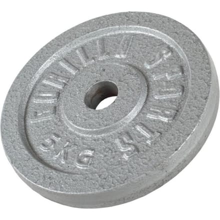 Gorilla Sports Gewichtsschijf - Halterschijf - Gietijzer - 30 mm - 5 kg