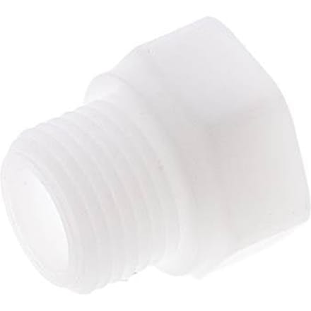 Verloopring G1/4'' Binnendraad X G1/2'' Buitendraad Polypropyleen (PP) 10bar FDA 27mm Hex