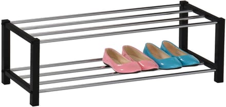 Schoenenrek DUBLIN met 2 planken – Zwart
