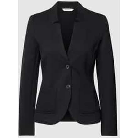 Tom Tailor - Slim fit blazer met ottoman-structuur - Maat M - deep black