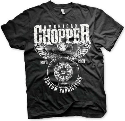 American Chopper Heren Tshirt -S- Custom Fabrication Zwart