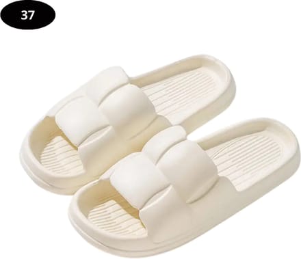 Nivard Badslippers Dames - Comfortabel - Flip Flops - Sauna - Zomer - Wit - Maat 37