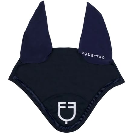 Vliegenmasker voor paard met trekkoord Equestro