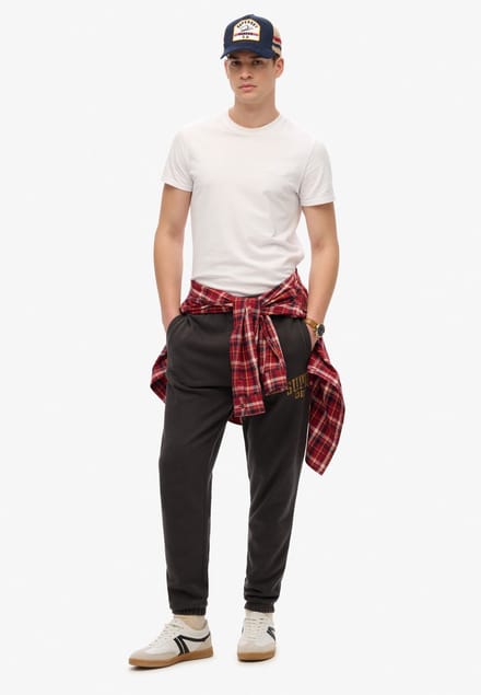 Superdry - Athletic Essential joggingbroek met print - Heren - Broeken